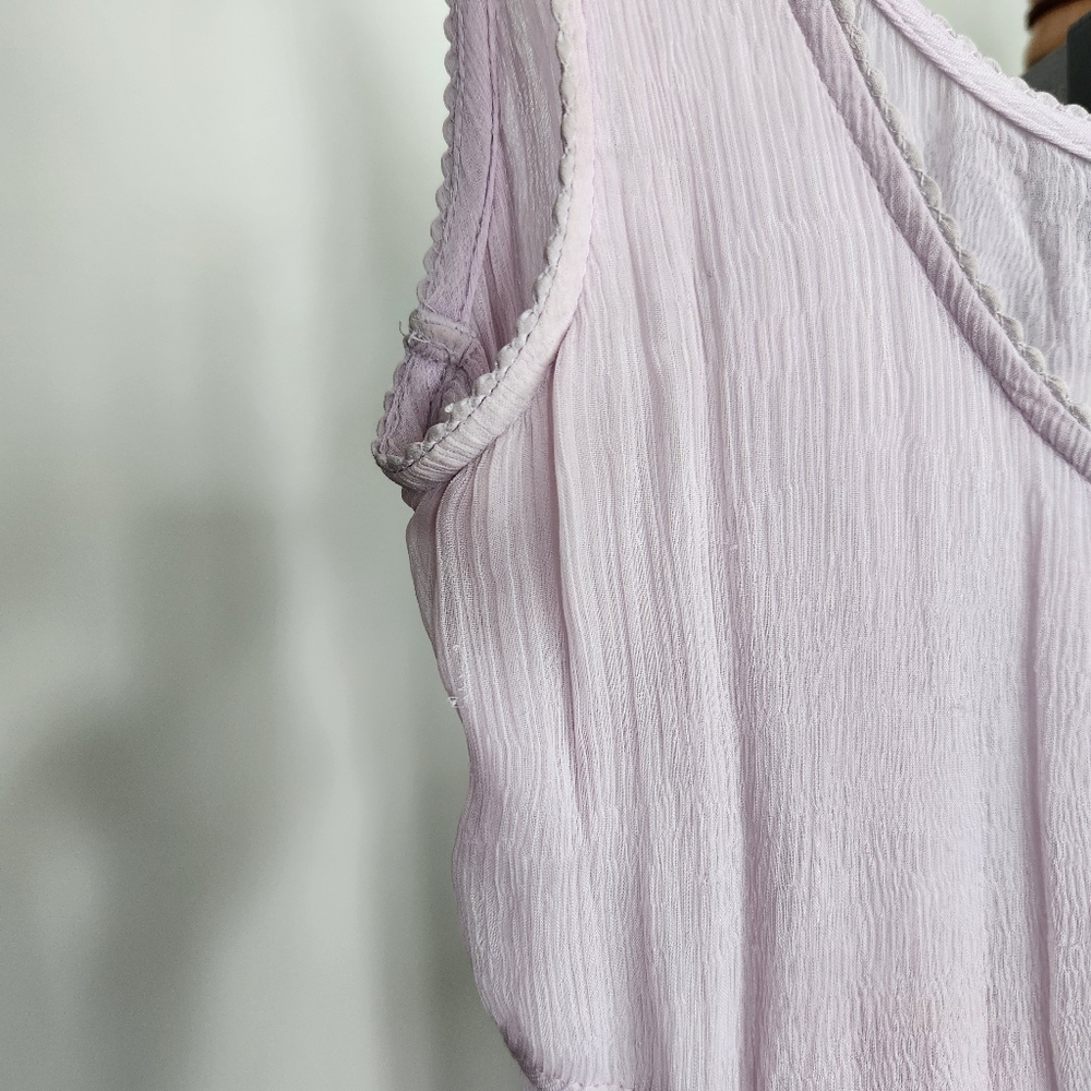 Kimchi Blue Medium Pale Lavender Sheer Dress Feminine and Loved - Picture 3 of 10